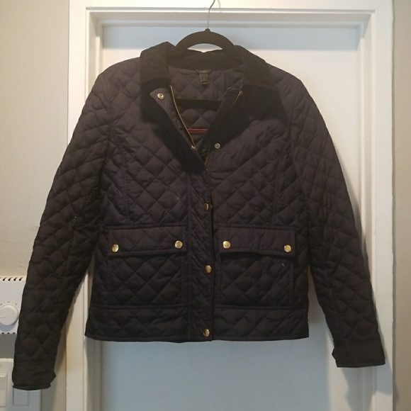 J. Crew Jackets & Blazers - J. Crew Navy Quilted Jacket S